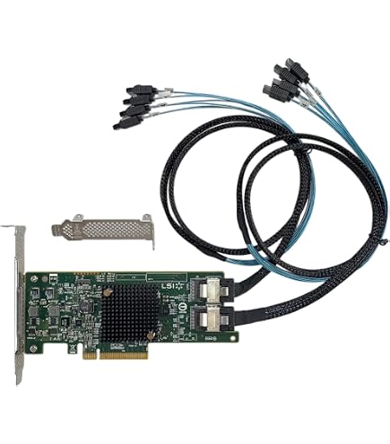 LSI Internal PCI-Express SAS/SATA HBA, 9211-8I, 8-Port 6Gb/s Raid